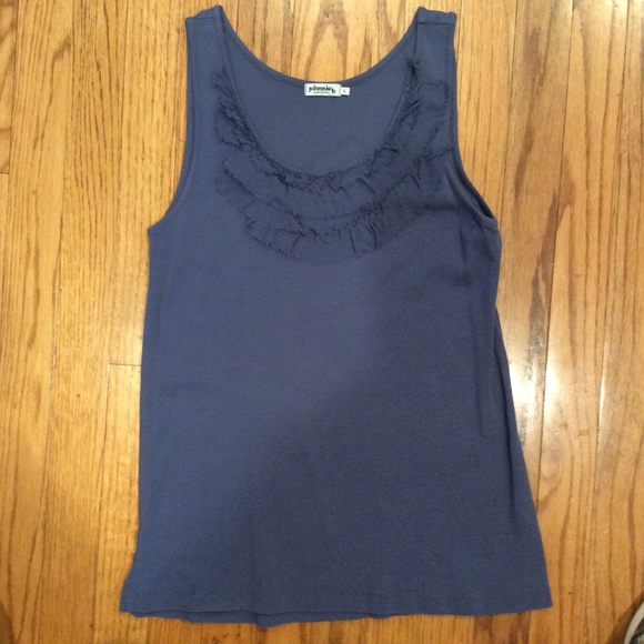Lot of 2 Johnnie B Boden tank top Blue Large L - Picture 2 of 6